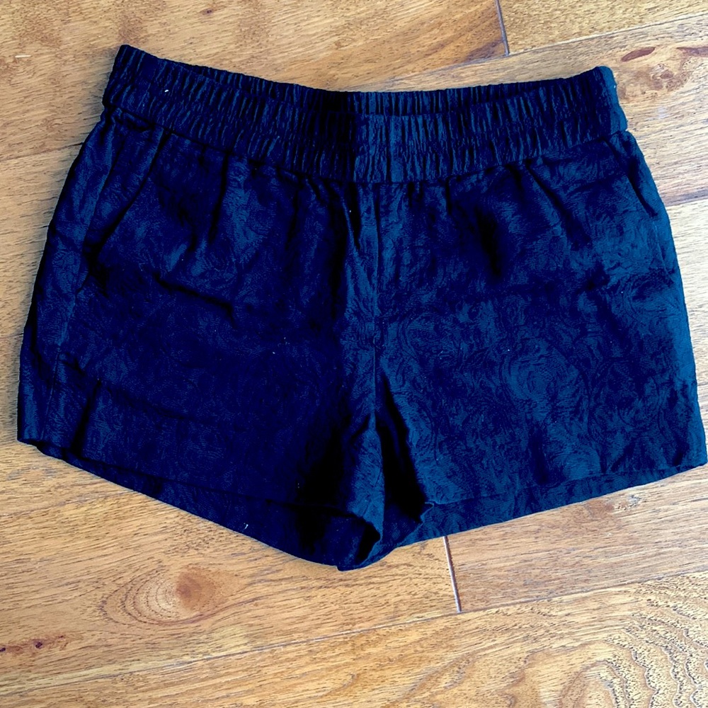 J crew jacquard elastic waist shorts size 2